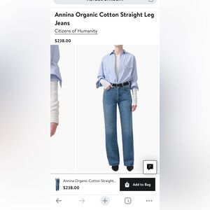 Citizens of Humanity Annina Straight Leg Jeans (Women’s 30)